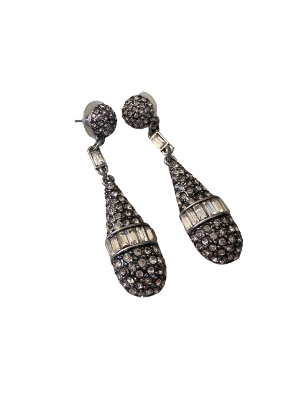 NEW Rhinestone Dangle Drop Earrings - Picture 2 of 2